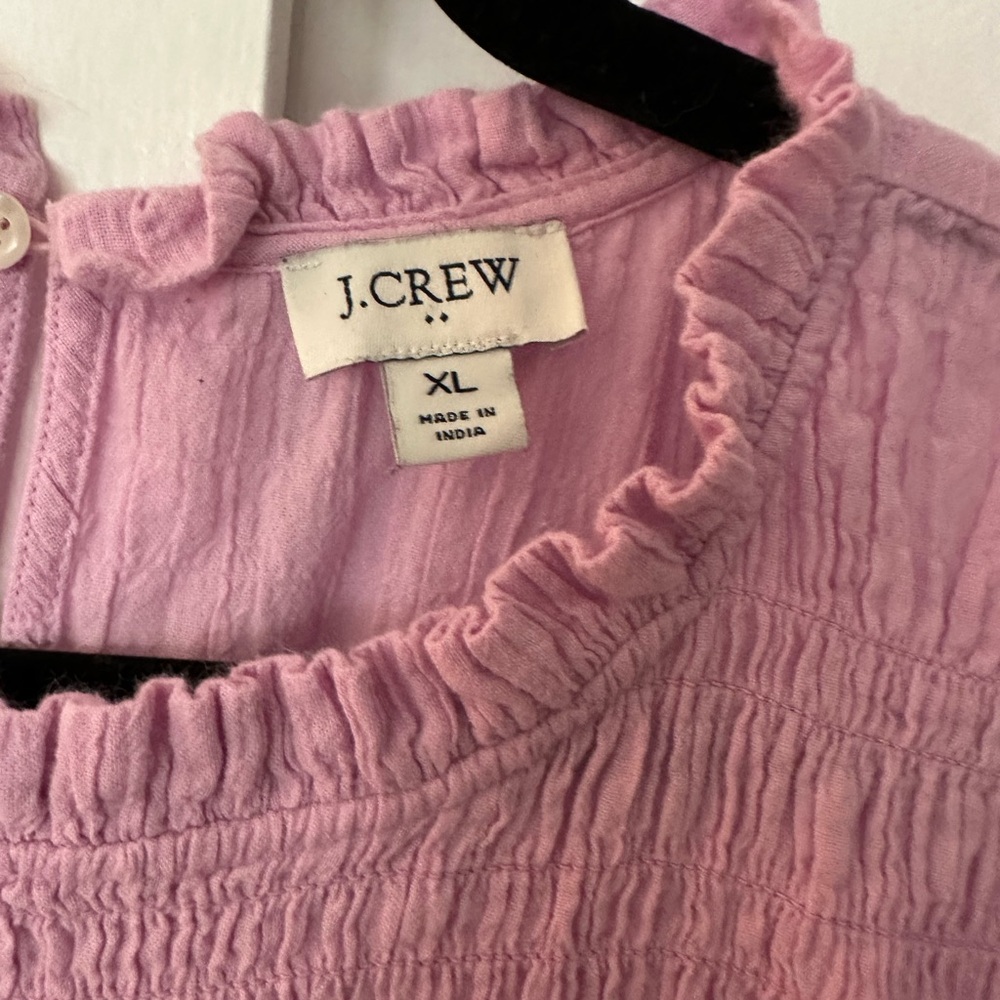 J. Crew Pink Ruffled women’s Dress size xl - Picture 2 of 8